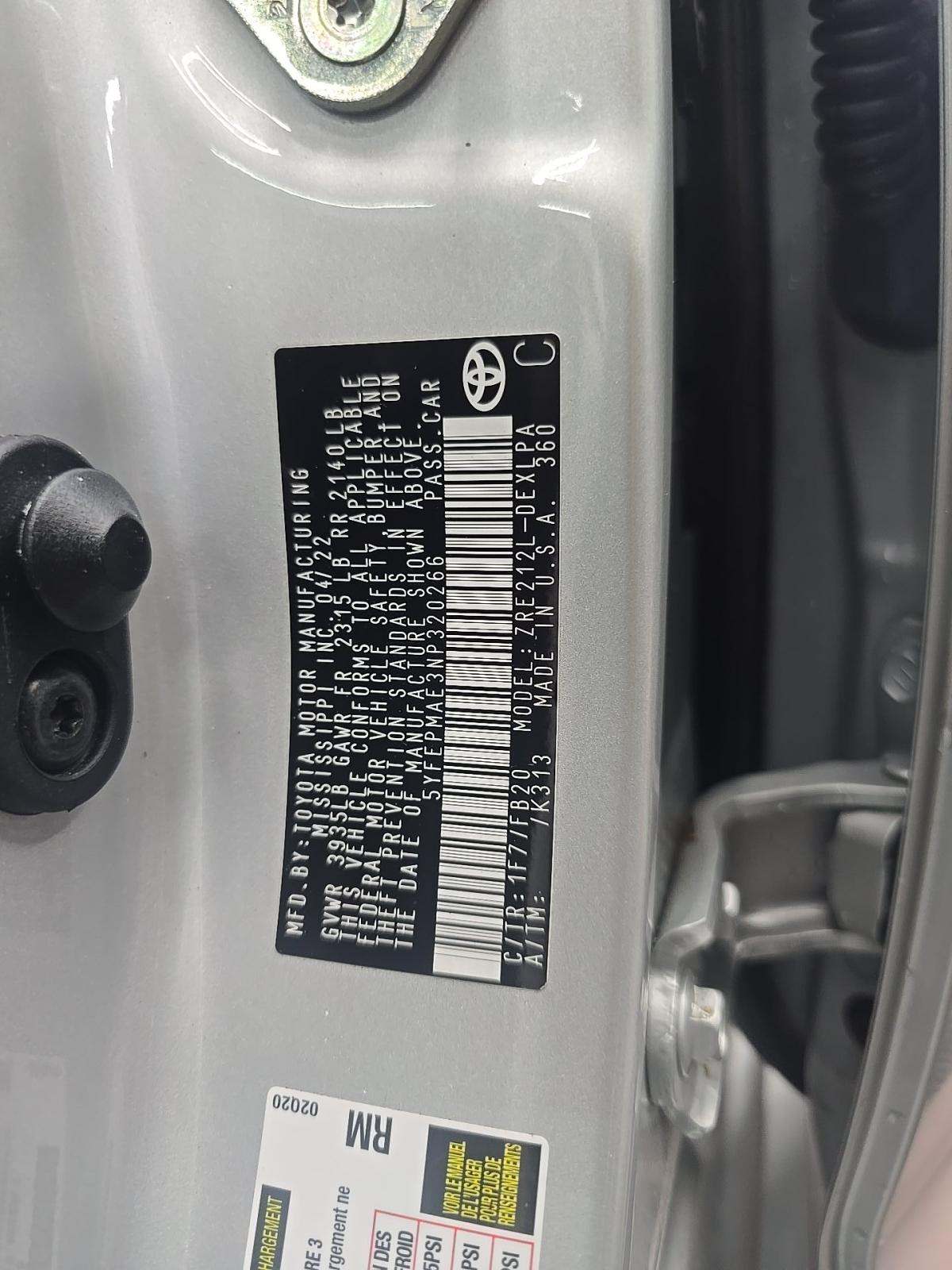 2022 Toyota Corolla LE FWD