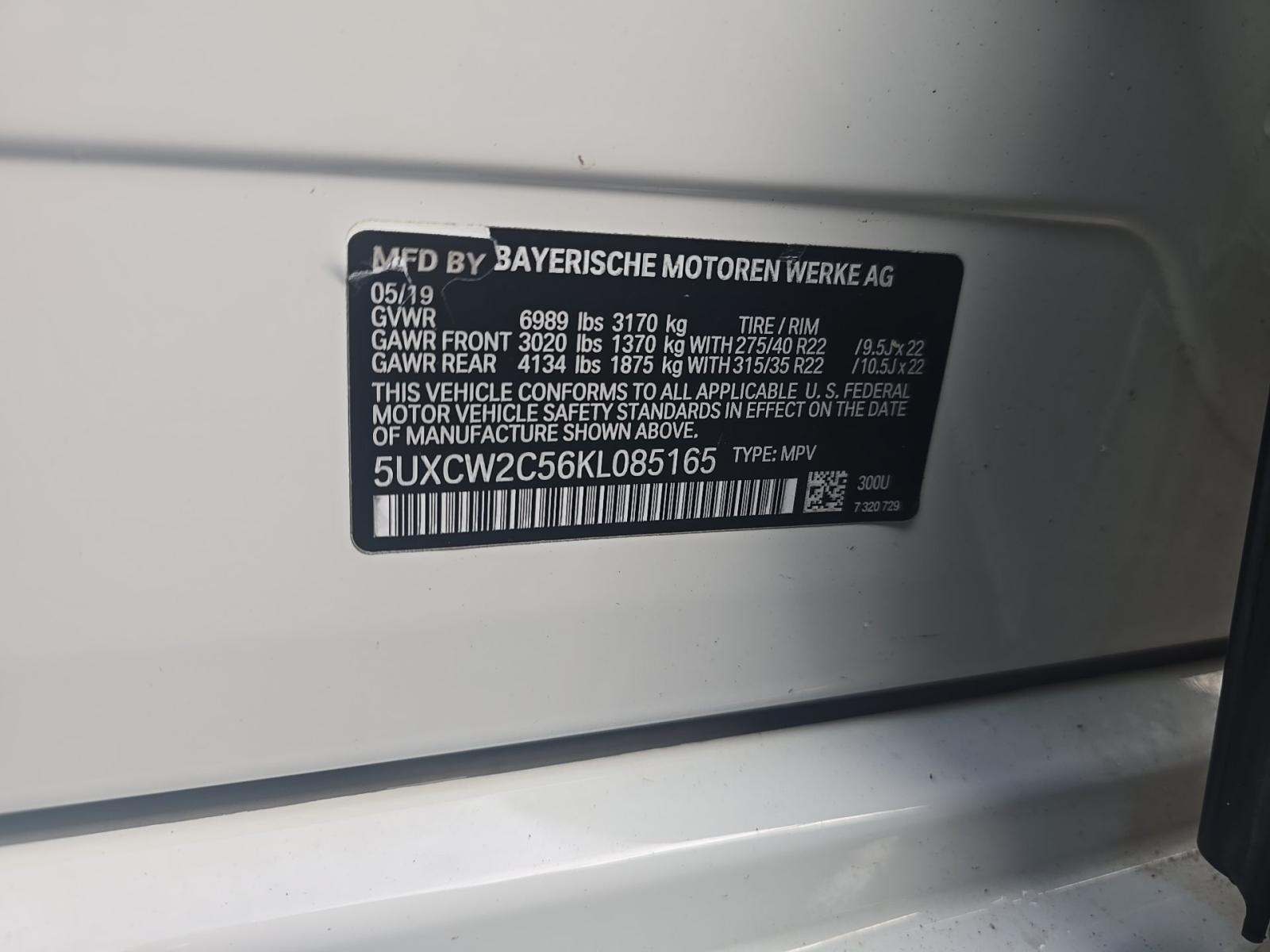 2019 BMW X7 xDrive40i AWD