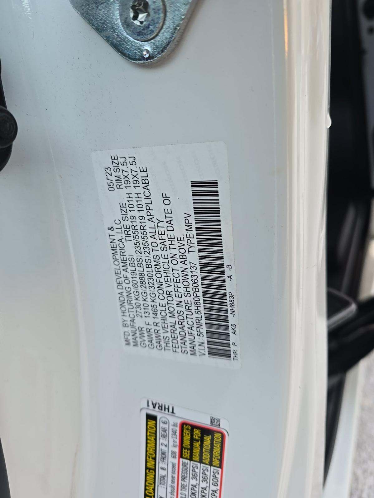 2023 Honda Odyssey Touring FWD