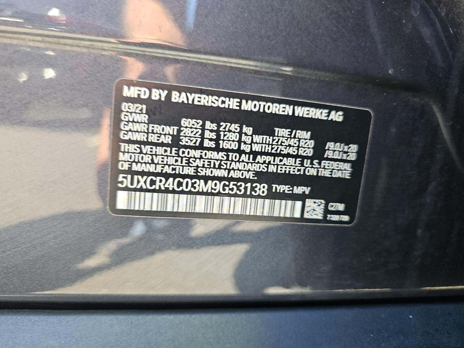2021 BMW X5 sDrive40i RWD