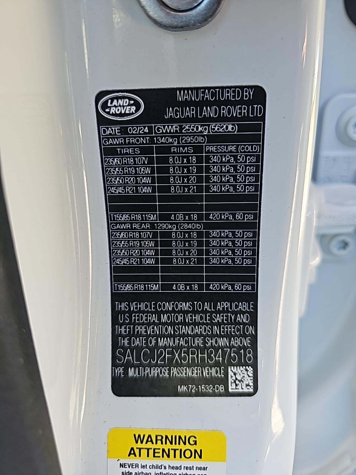 2024 Land Rover Discovery Sport S AWD