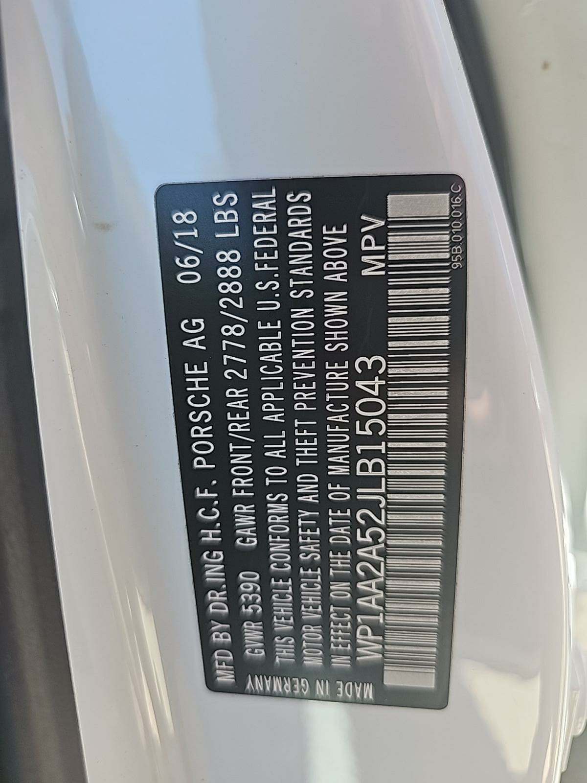 2018 Porsche Macan Sport Edition AWD