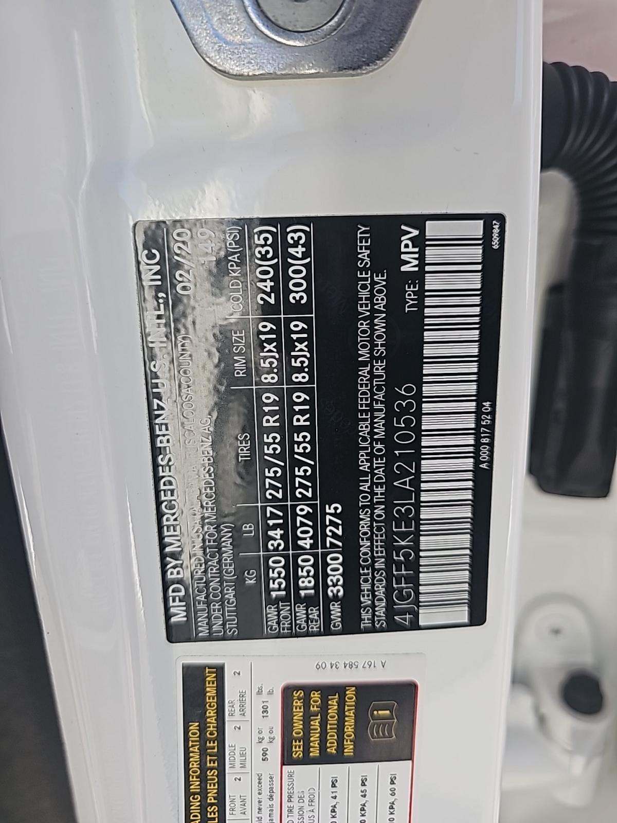 2020 Mercedes-Benz GLS GLS 450 AWD