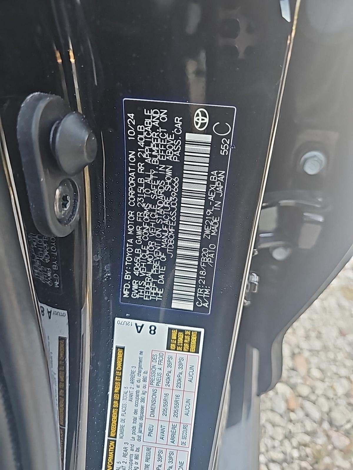 2025 Toyota Corolla Hybrid LE FWD