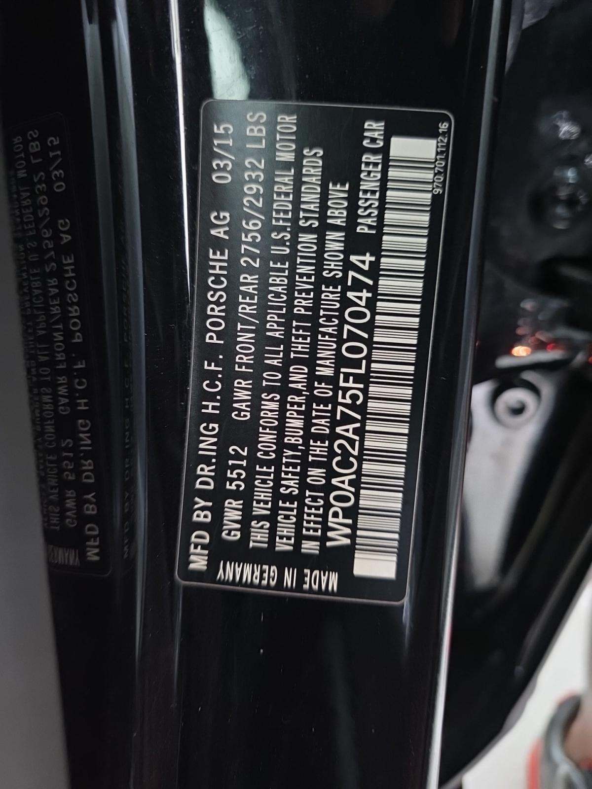 2015 Porsche Panamera Turbo S AWD