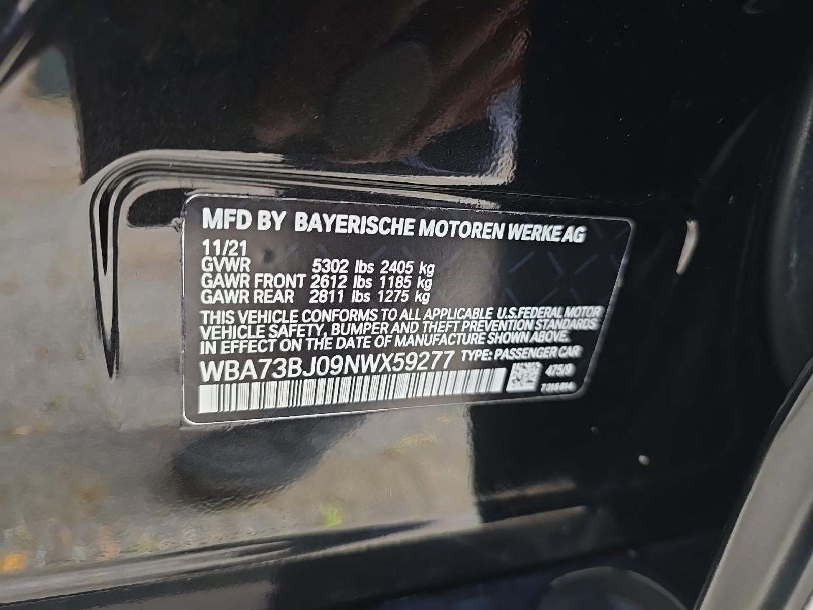 2022 BMW 5 Series 540i xDrive AWD