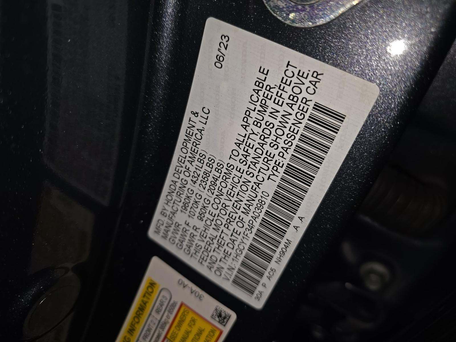 2023 Honda Accord EX FWD