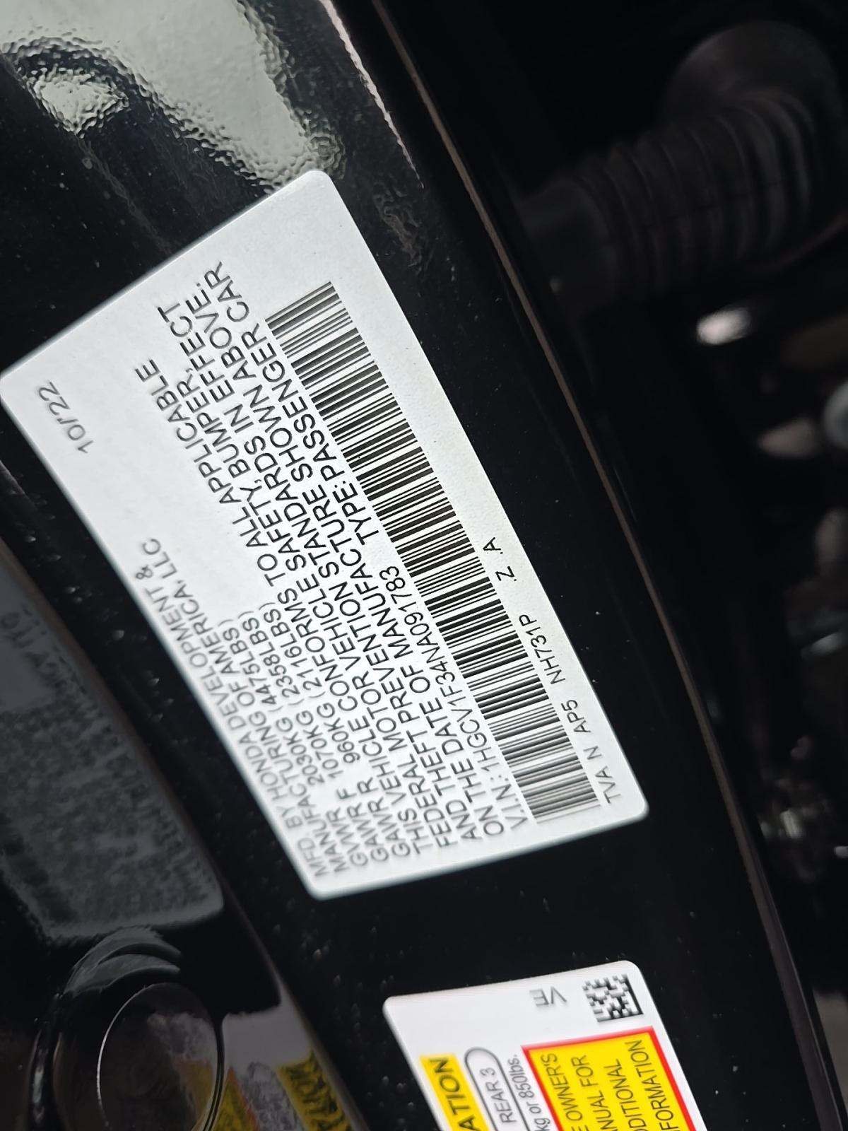 2022 Honda Accord Sport FWD