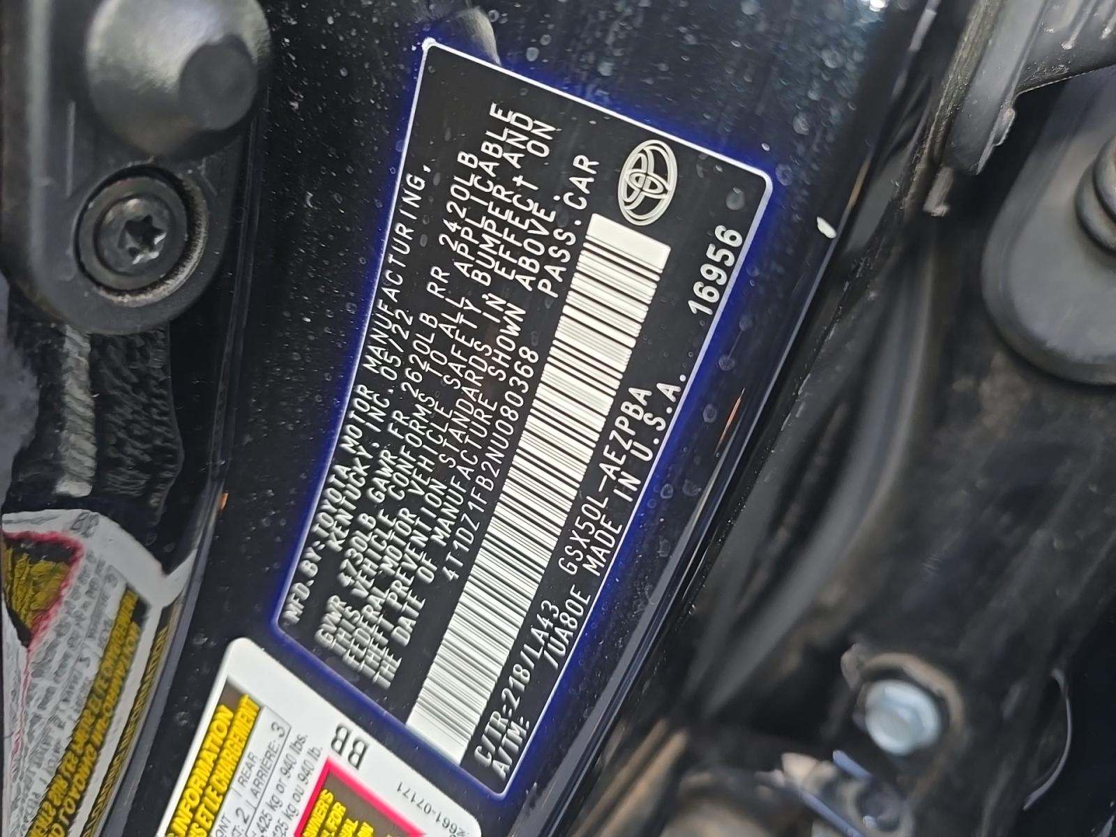 2022 Toyota Avalon Limited FWD