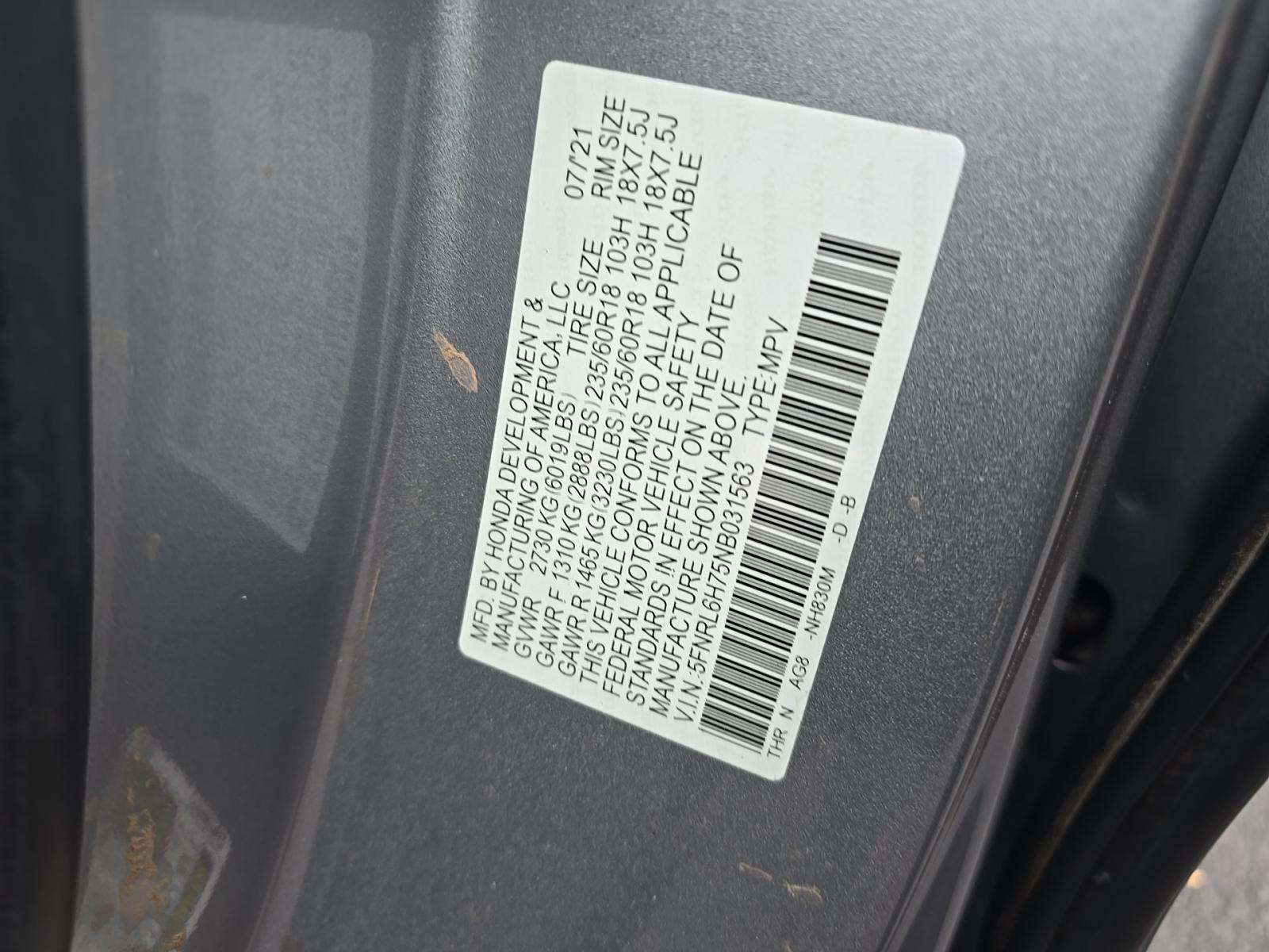 2022 Honda Odyssey EX-L FWD