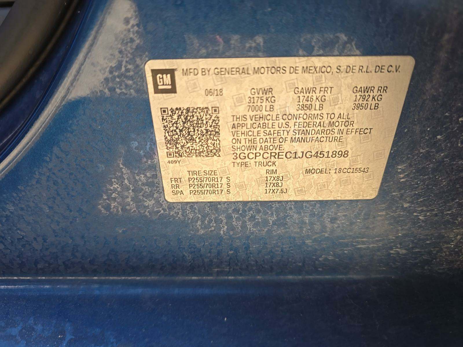 2018 Chevrolet Silverado 1500 LT RWD