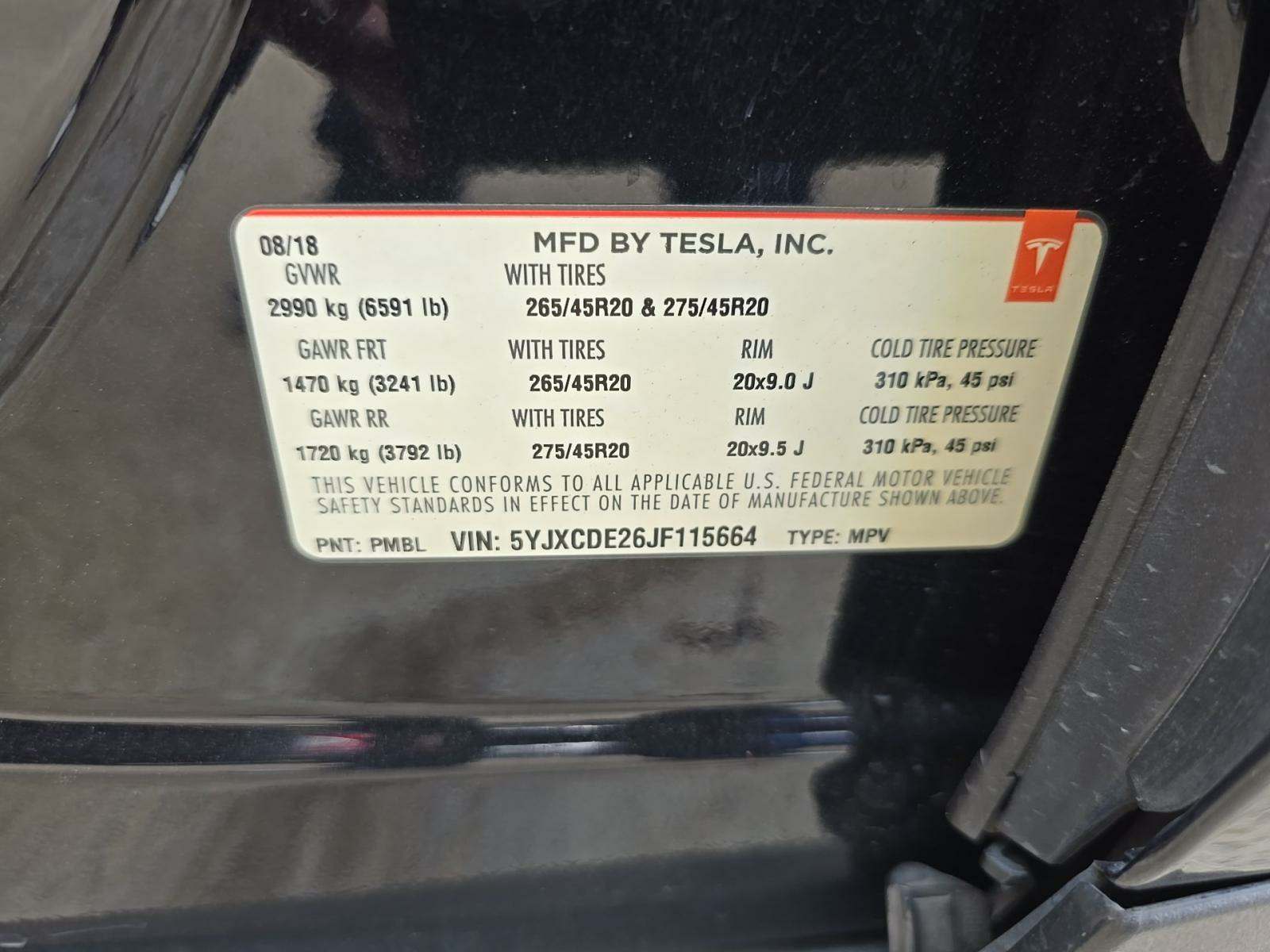 2018 Tesla Model X 100D AWD