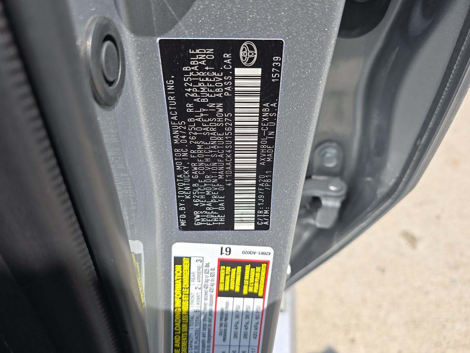 2025 Toyota Camry LE FWD