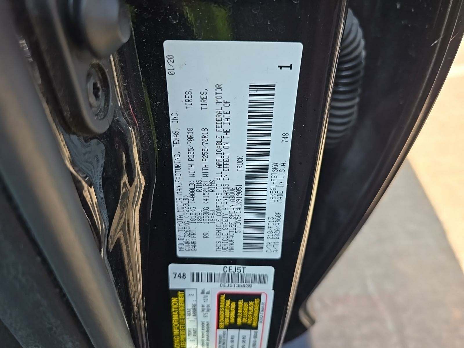 2020 Toyota Tundra SR5 AWD