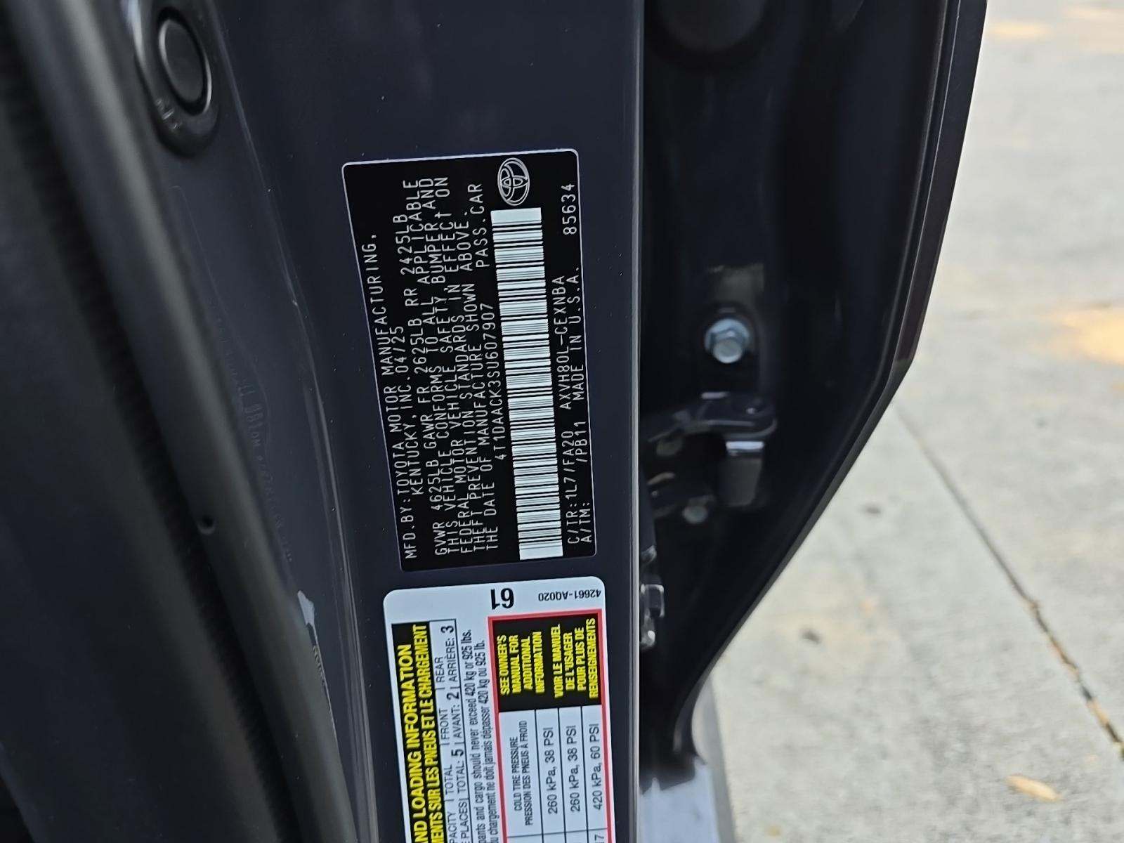 2025 Toyota Camry LE FWD