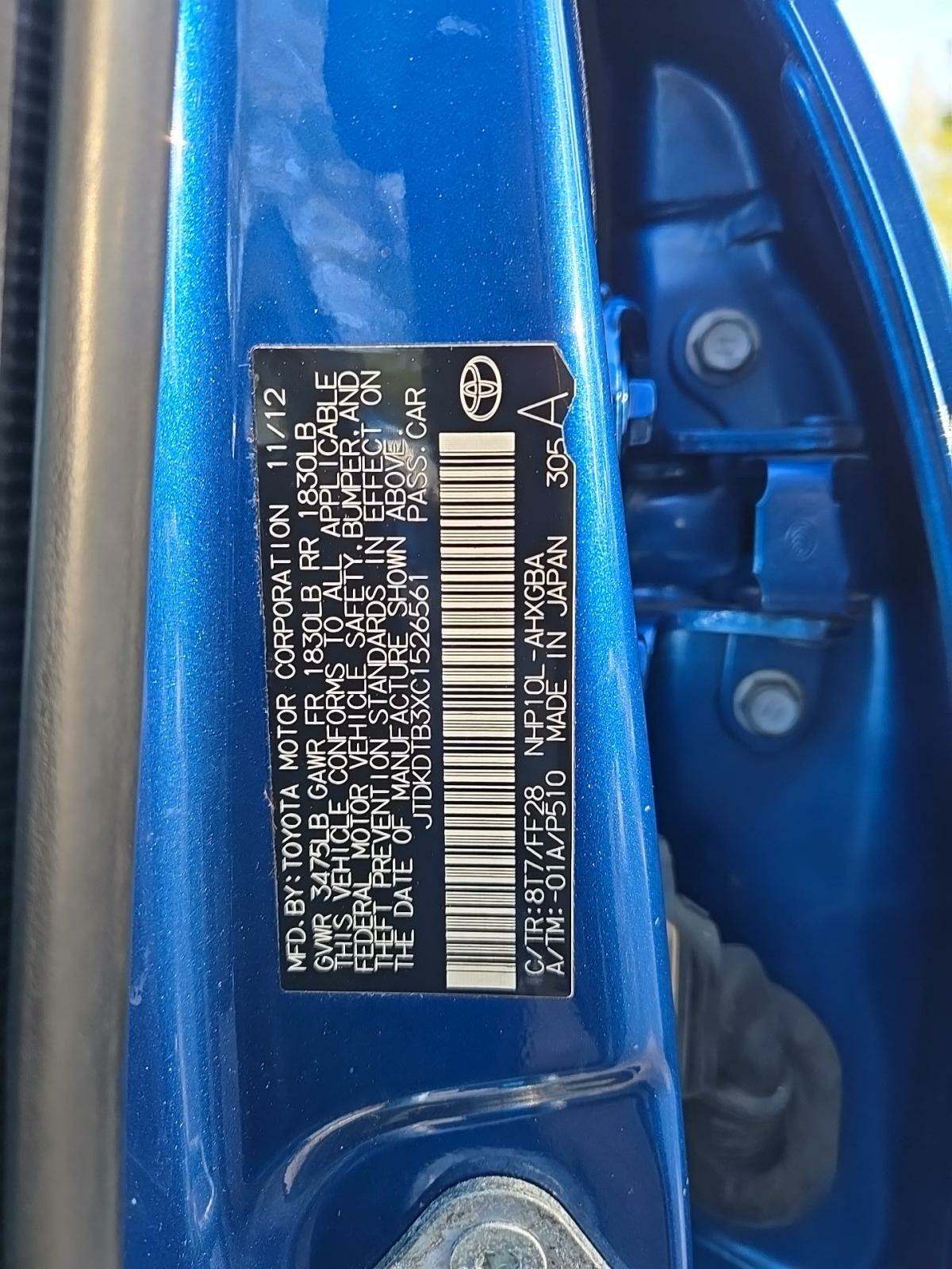 2012 Toyota Prius c Three FWD