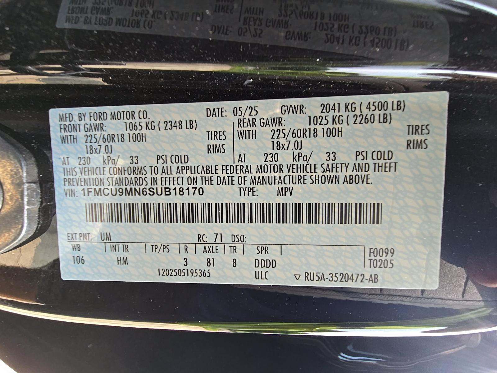 2025 Ford Escape ST-Line AWD