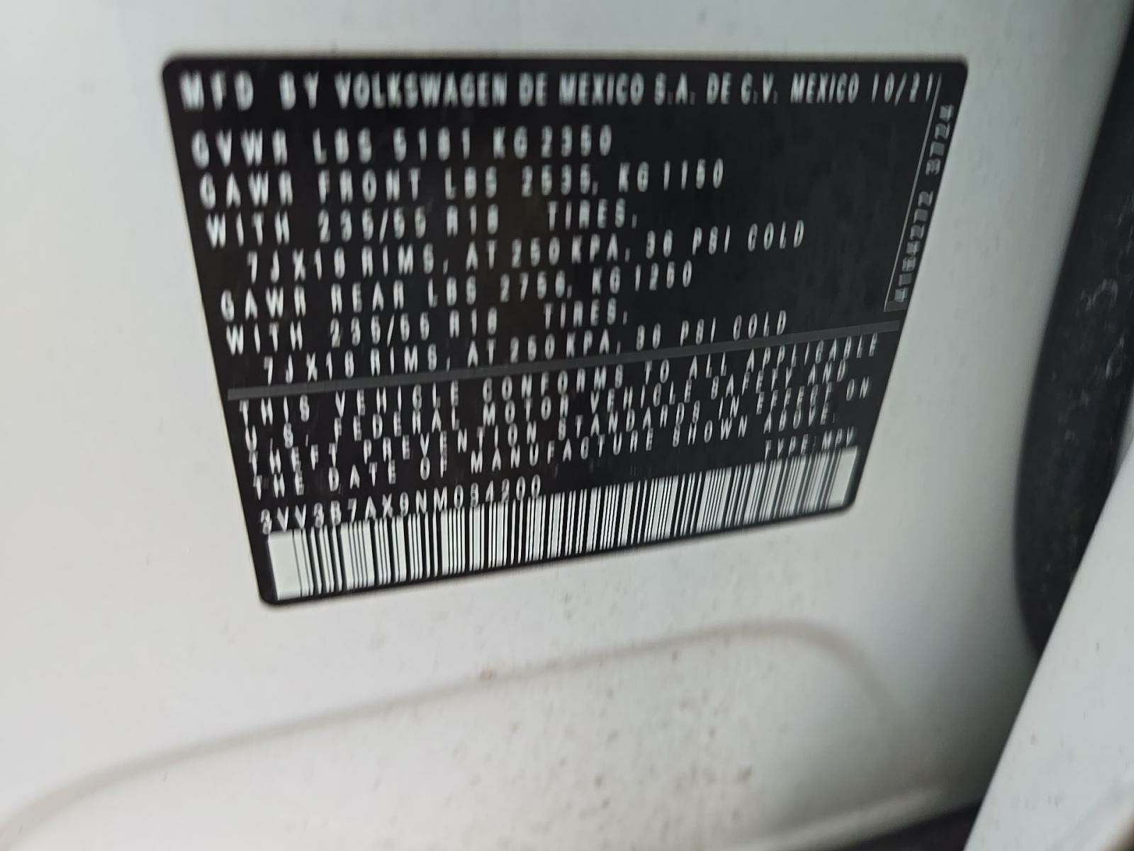 2022 Volkswagen Tiguan 2.0T SE FWD