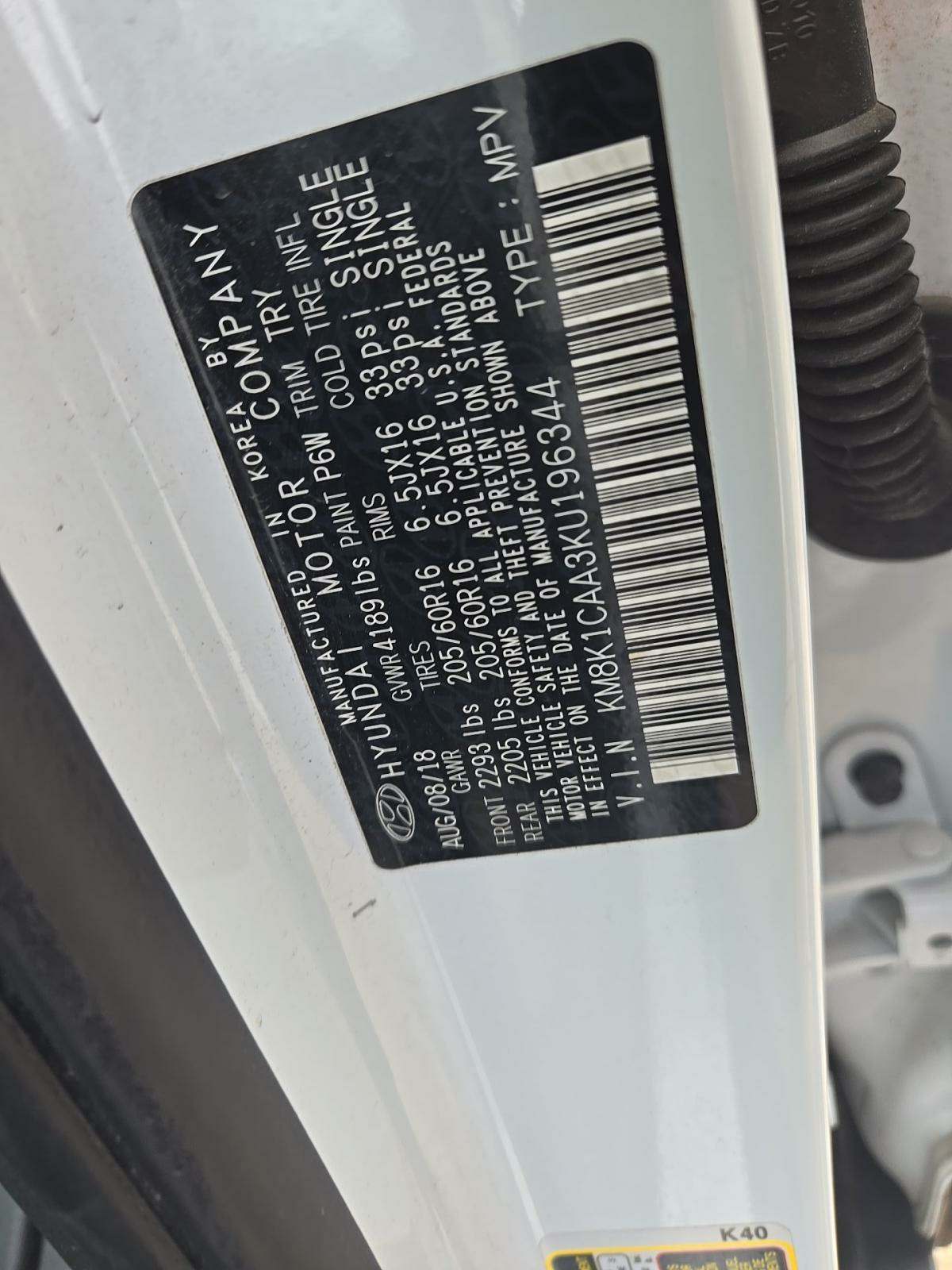 2019 Hyundai Kona SE AWD