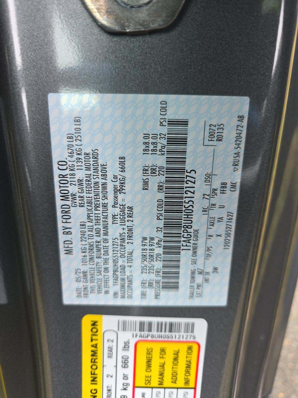 2025 Ford Mustang EcoBoost Premium RWD