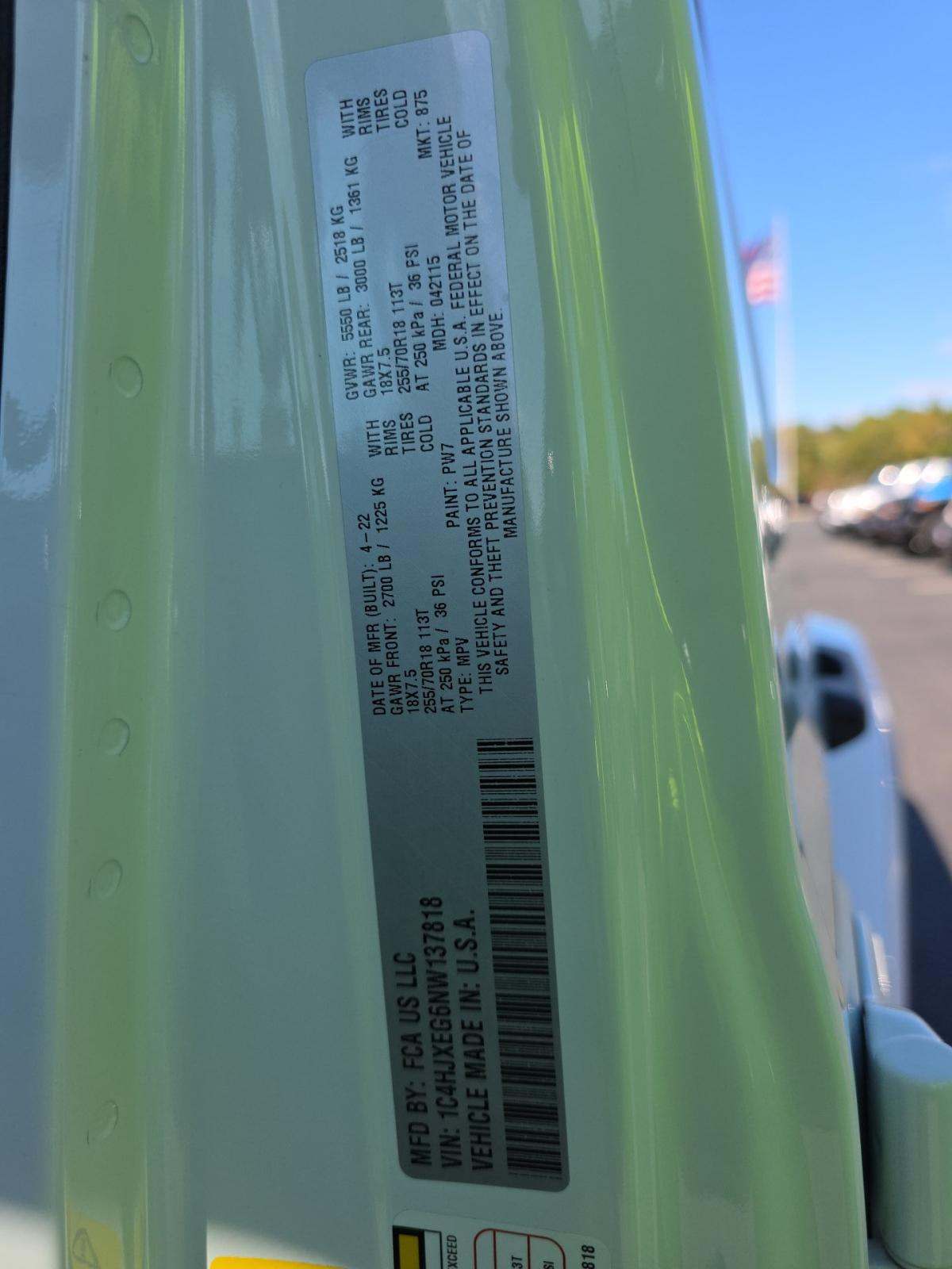 2022 Jeep Wrangler Unlimited Sahara AWD