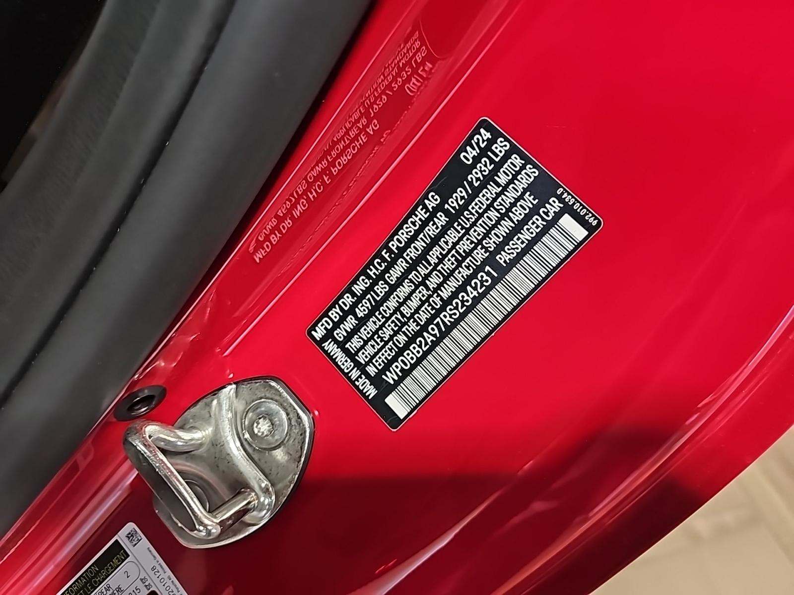 2024 Porsche 911 4S Targa AWD