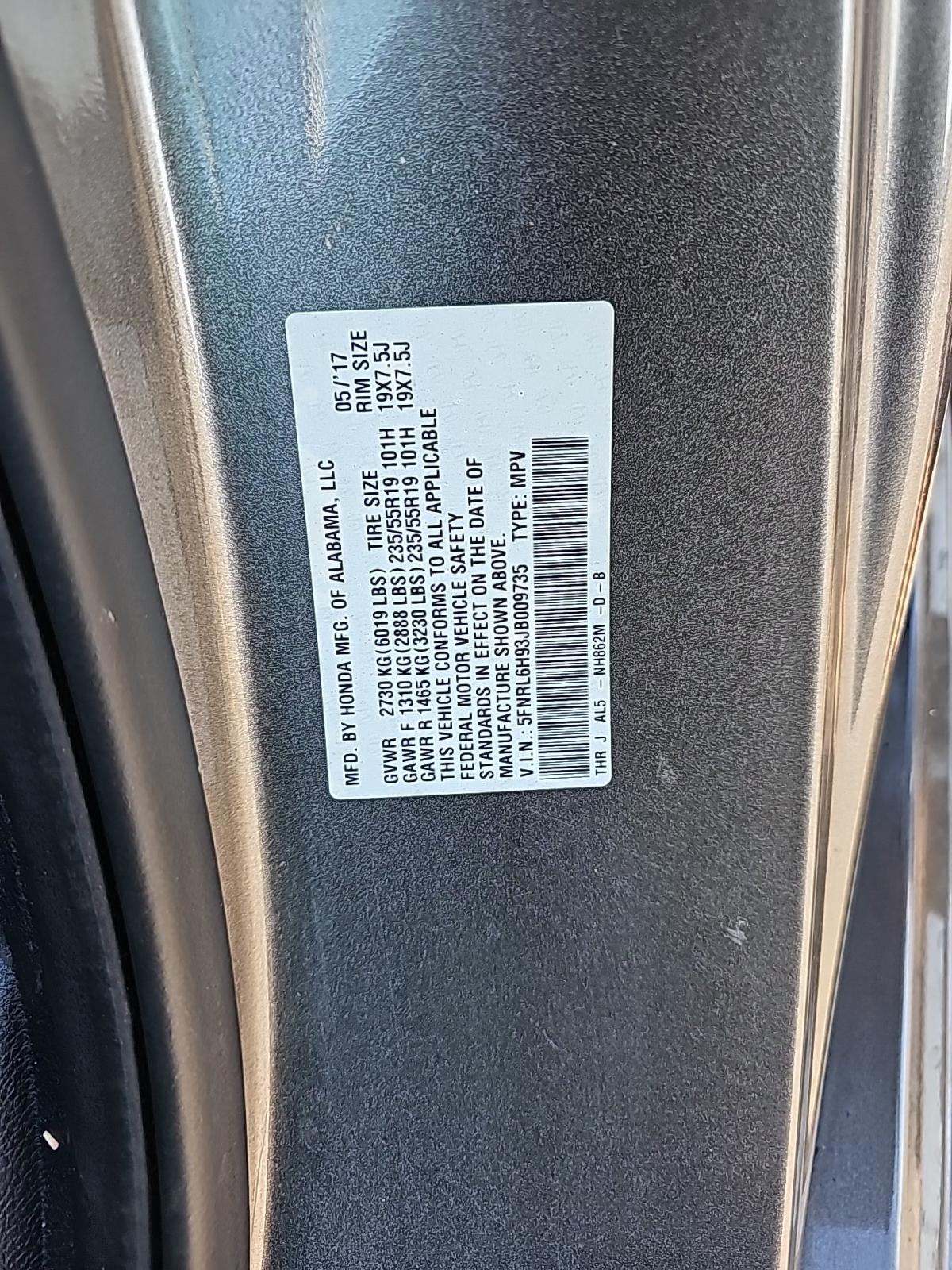 2018 Honda Odyssey Elite FWD