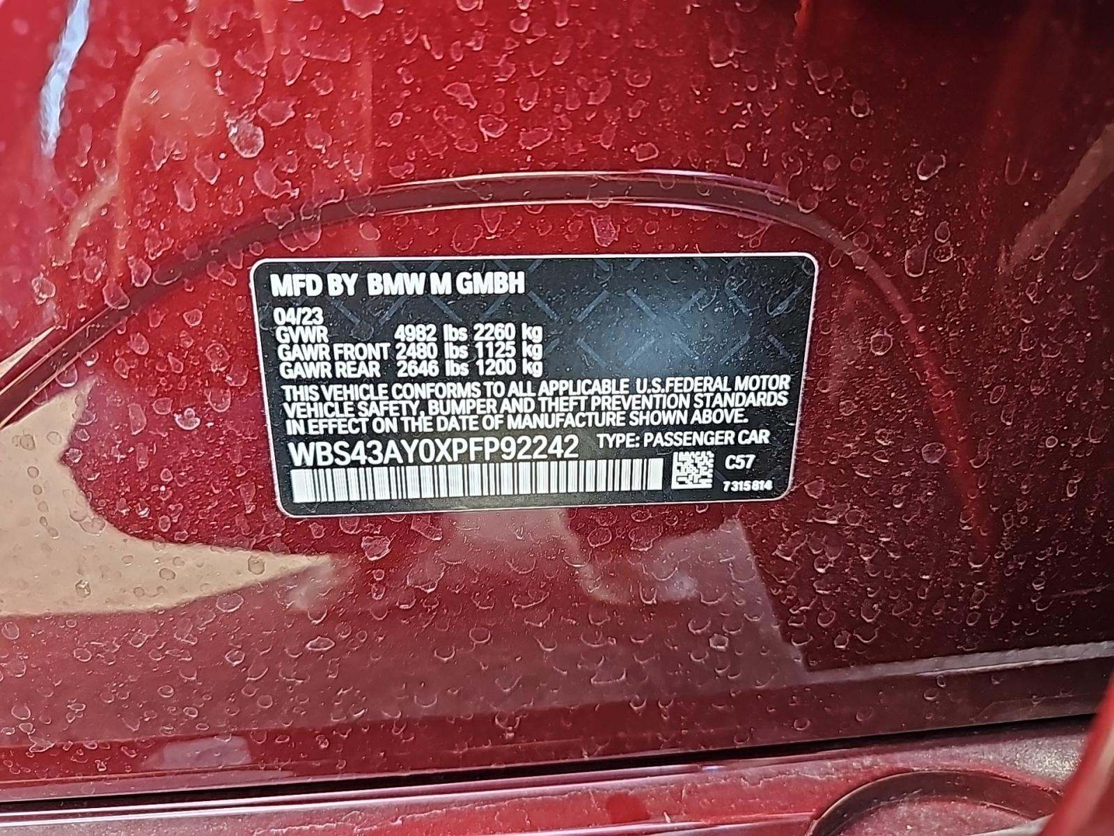 2023 BMW M3 Competition xDrive AWD