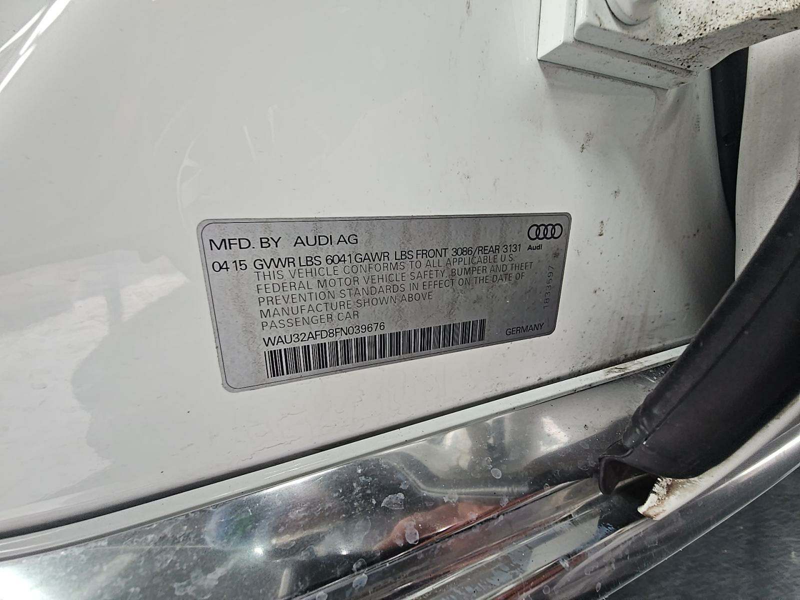 2015 Audi A8 L 4.0T AWD