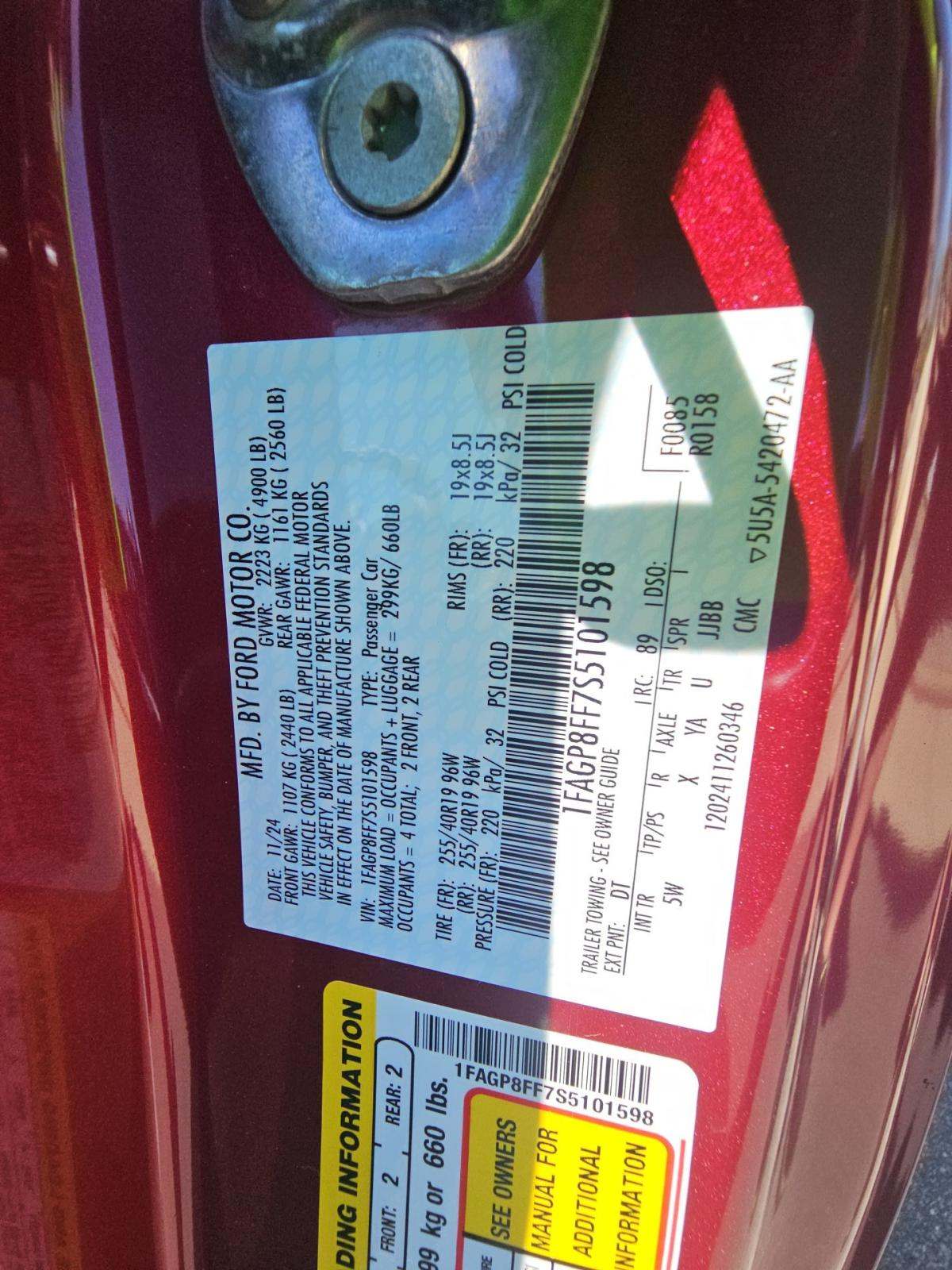 2025 Ford Mustang GT Premium RWD
