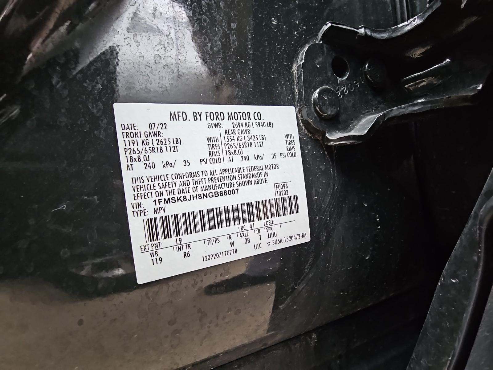 2022 Ford Explorer Timberline AWD