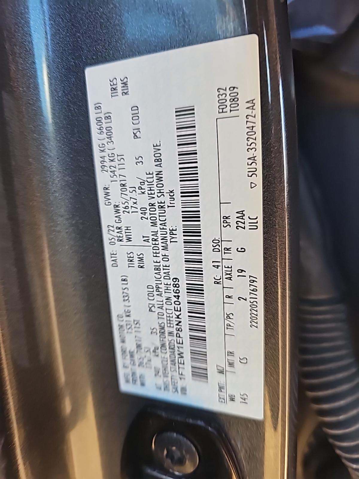 2022 Ford F-150 XL AWD