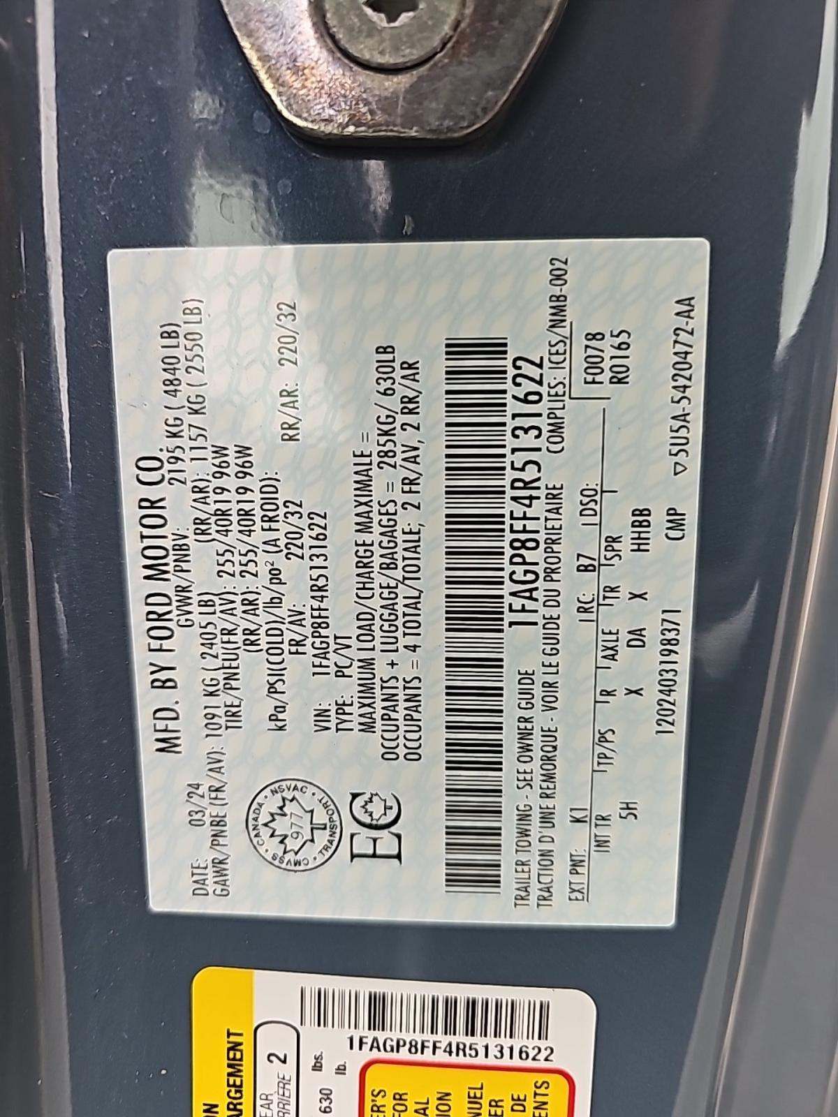 2024 Ford Mustang GT Premium RWD