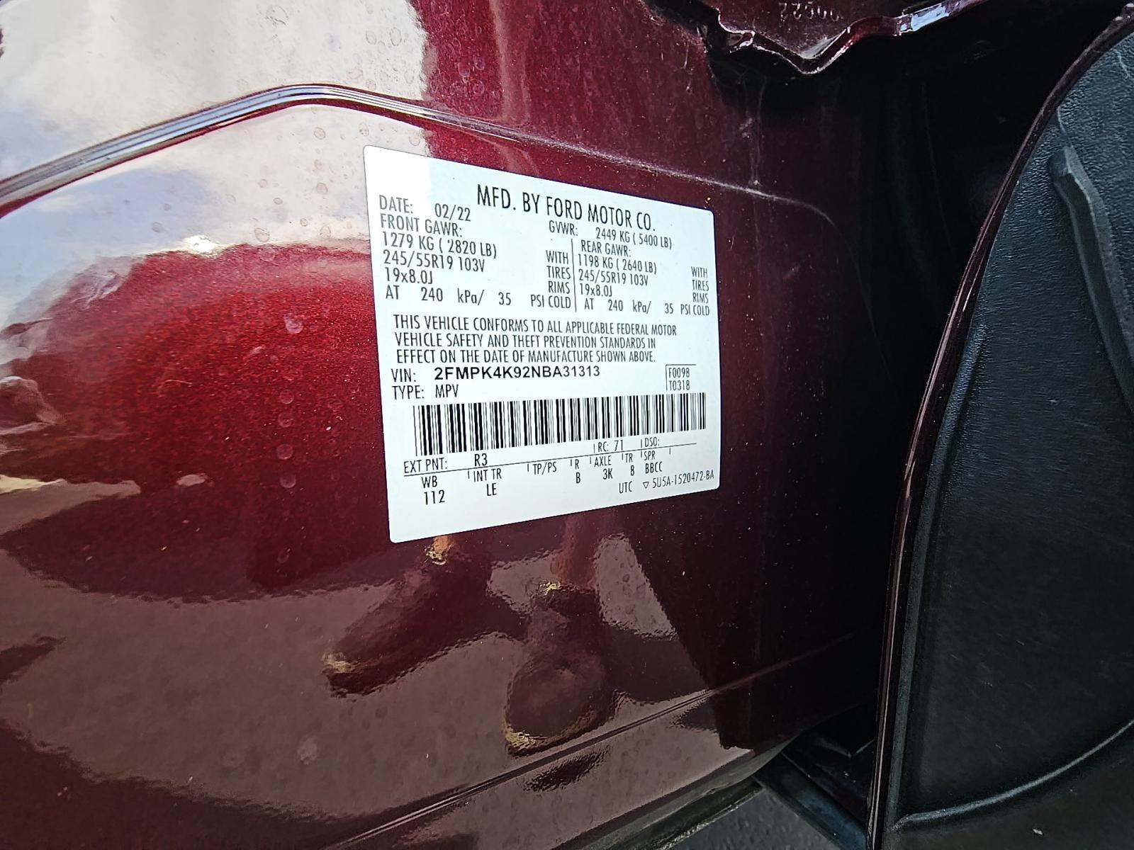 2022 Ford Edge Titanium AWD