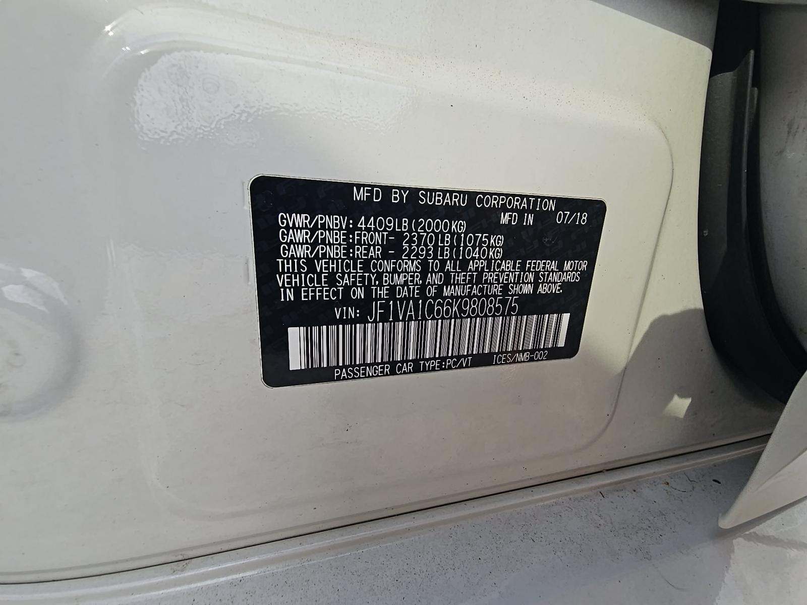 2019 Subaru WRX Premium AWD