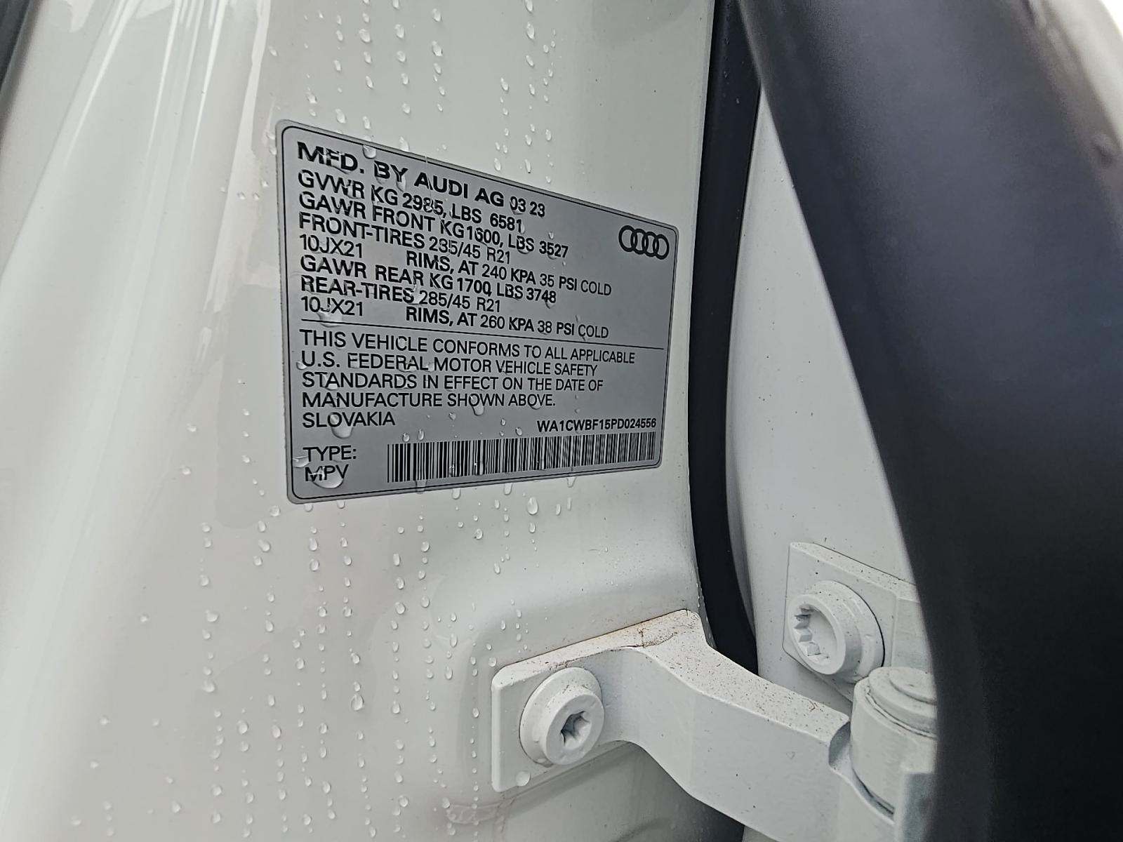 2023 Audi SQ8 Prestige AWD