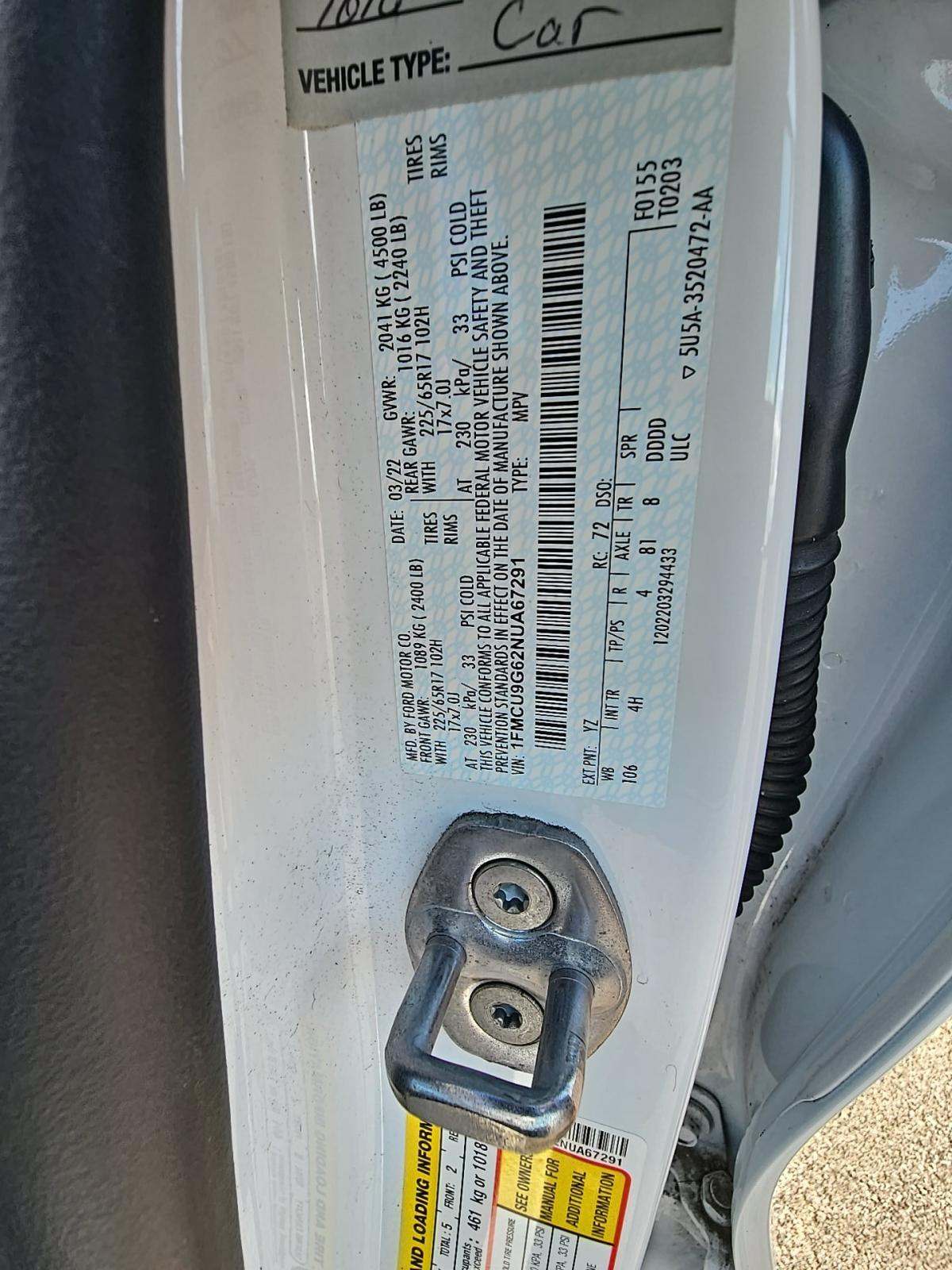 2022 Ford Escape SE AWD