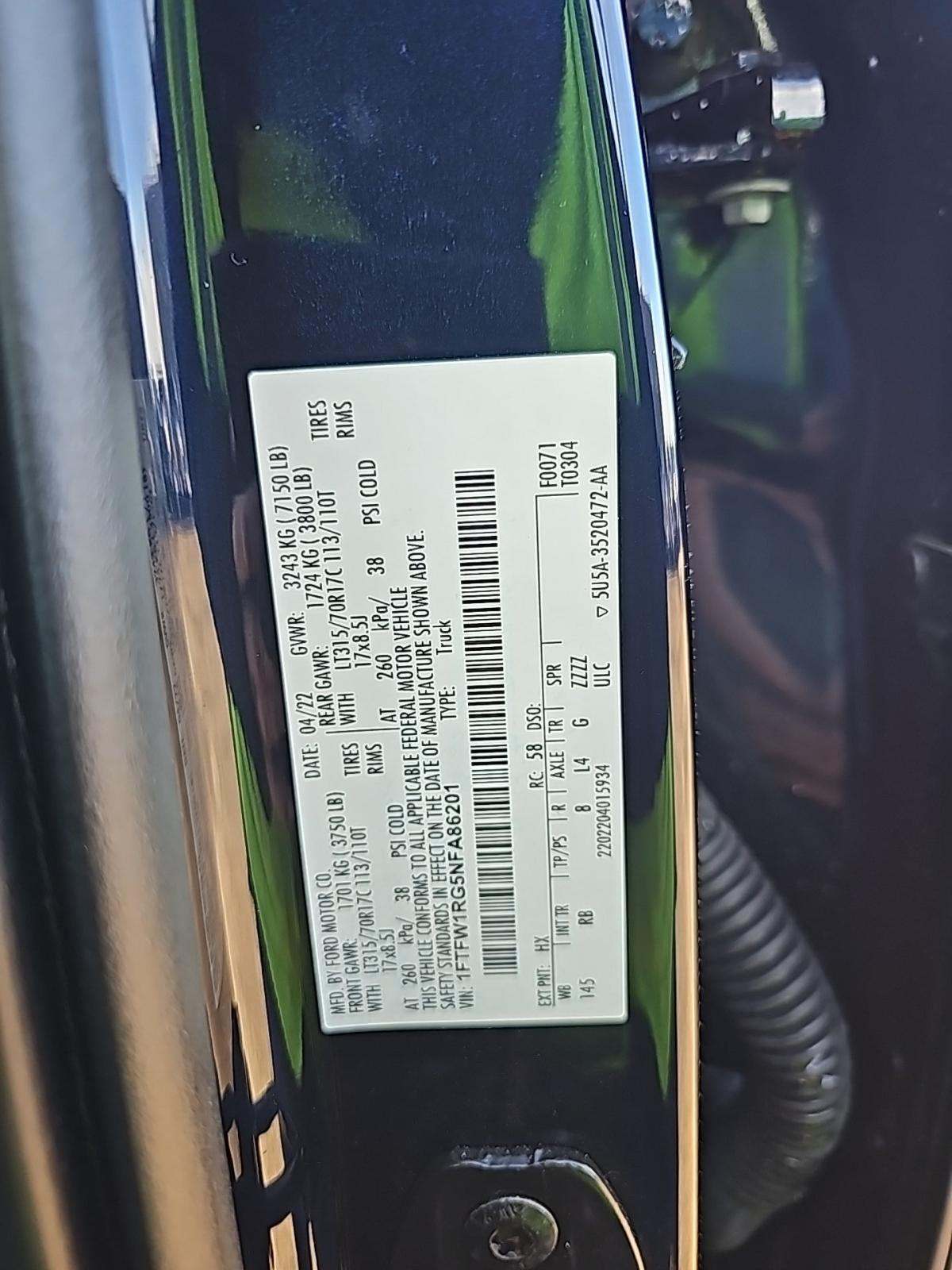 2022 Ford F-150 Raptor AWD