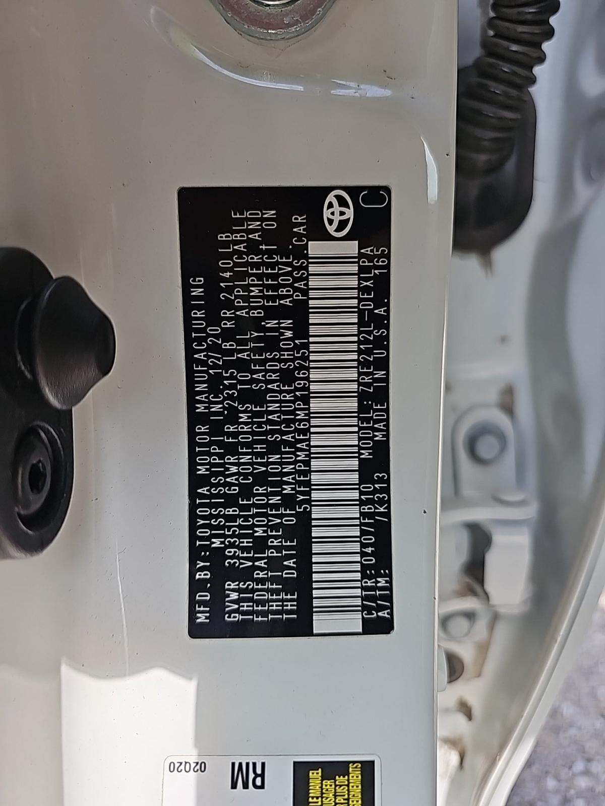 2021 Toyota Corolla LE FWD