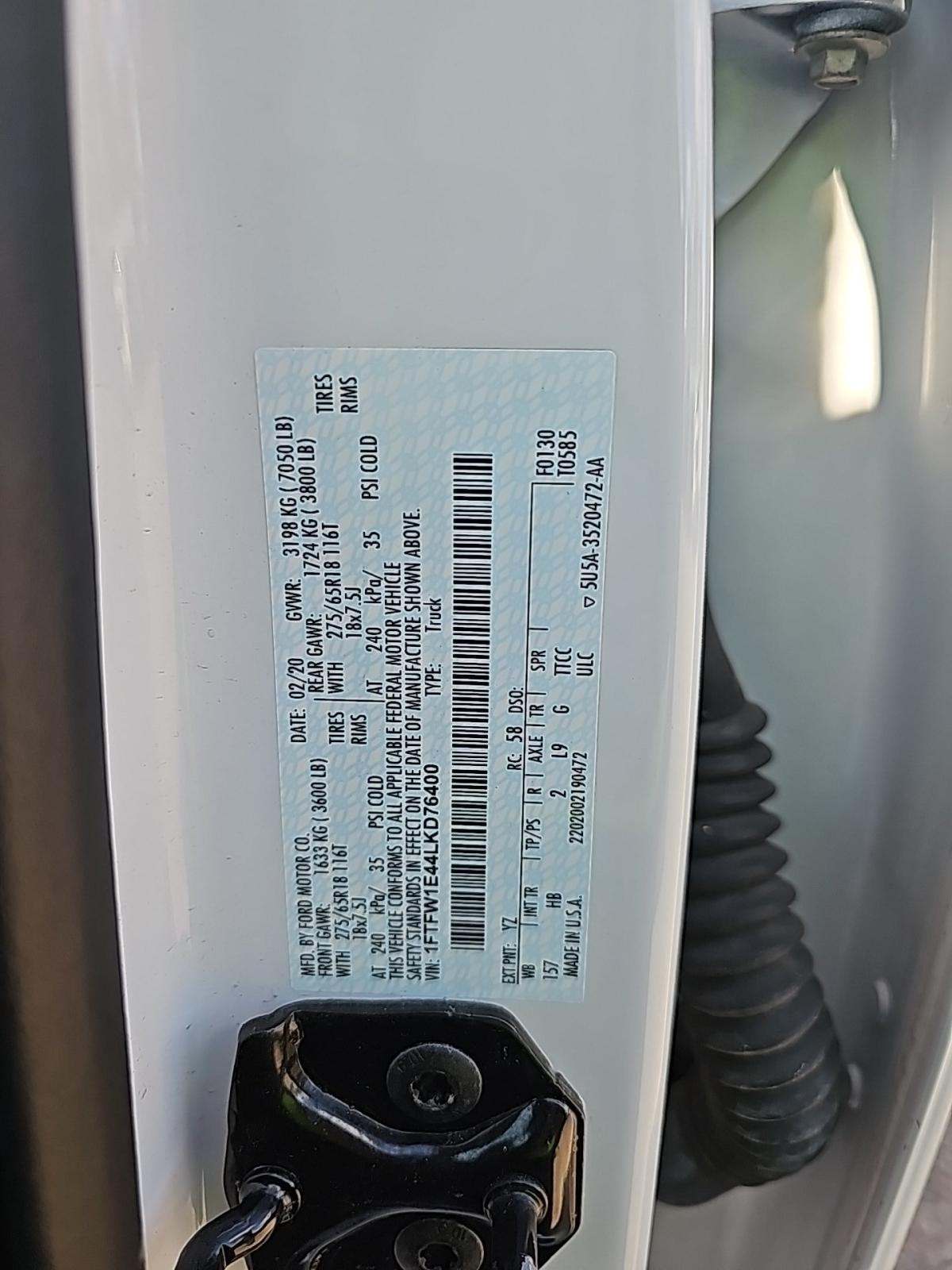 2020 Ford F-150 Lariat AWD