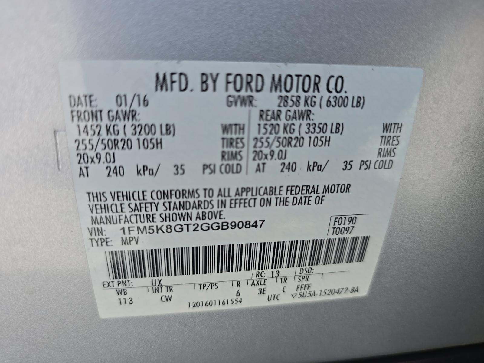2016 Ford Explorer Sport AWD