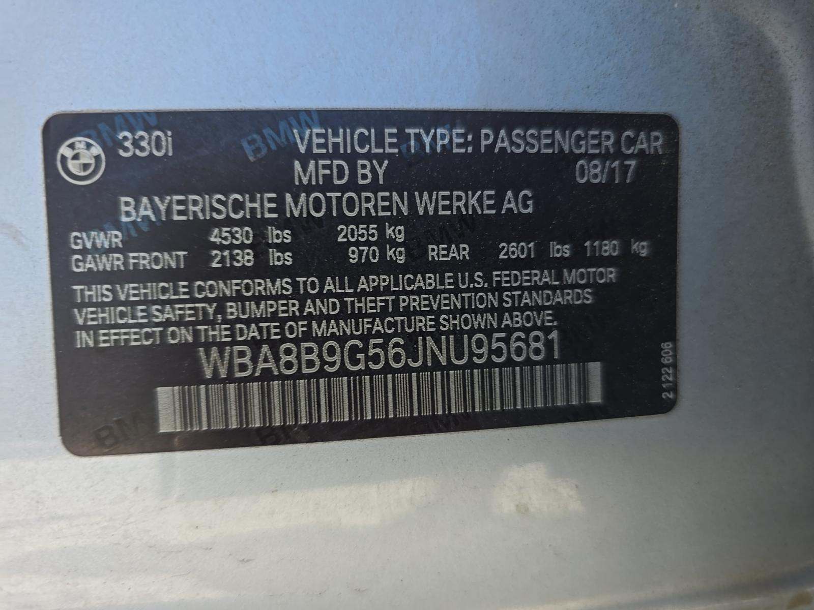 2018 BMW 3 Series 330i RWD