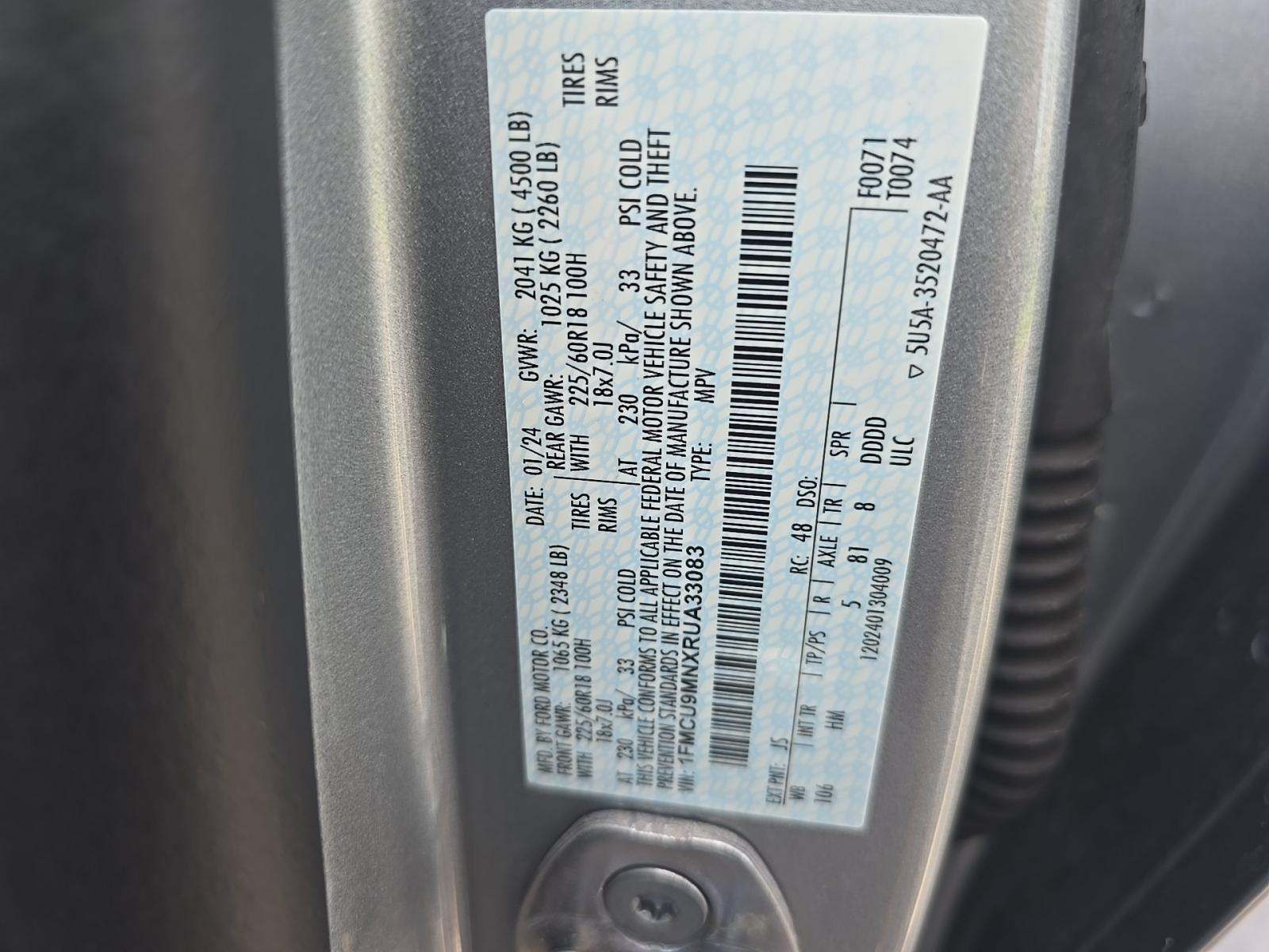 2024 Ford Escape ST-Line AWD