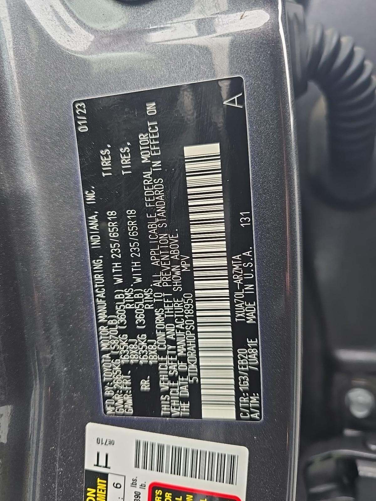 2023 Toyota Highlander XLE FWD