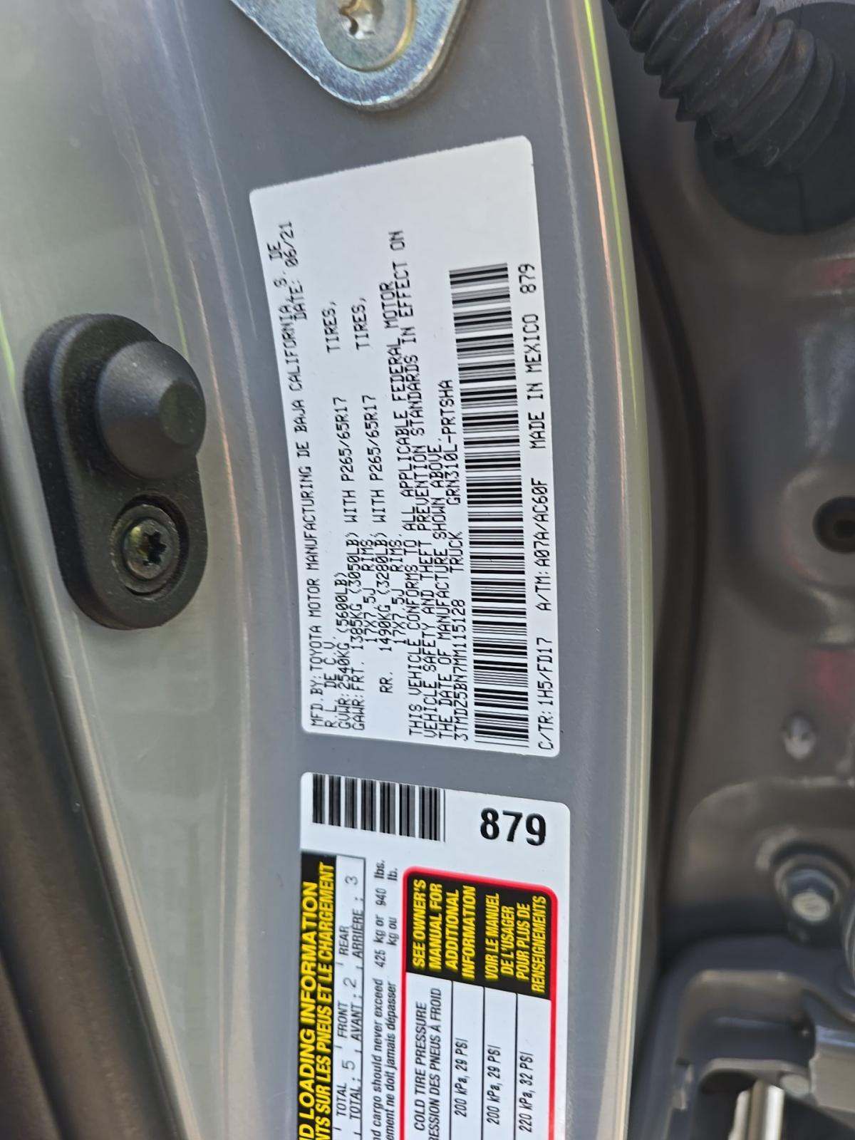 2021 Toyota Tacoma TRD Sport AWD