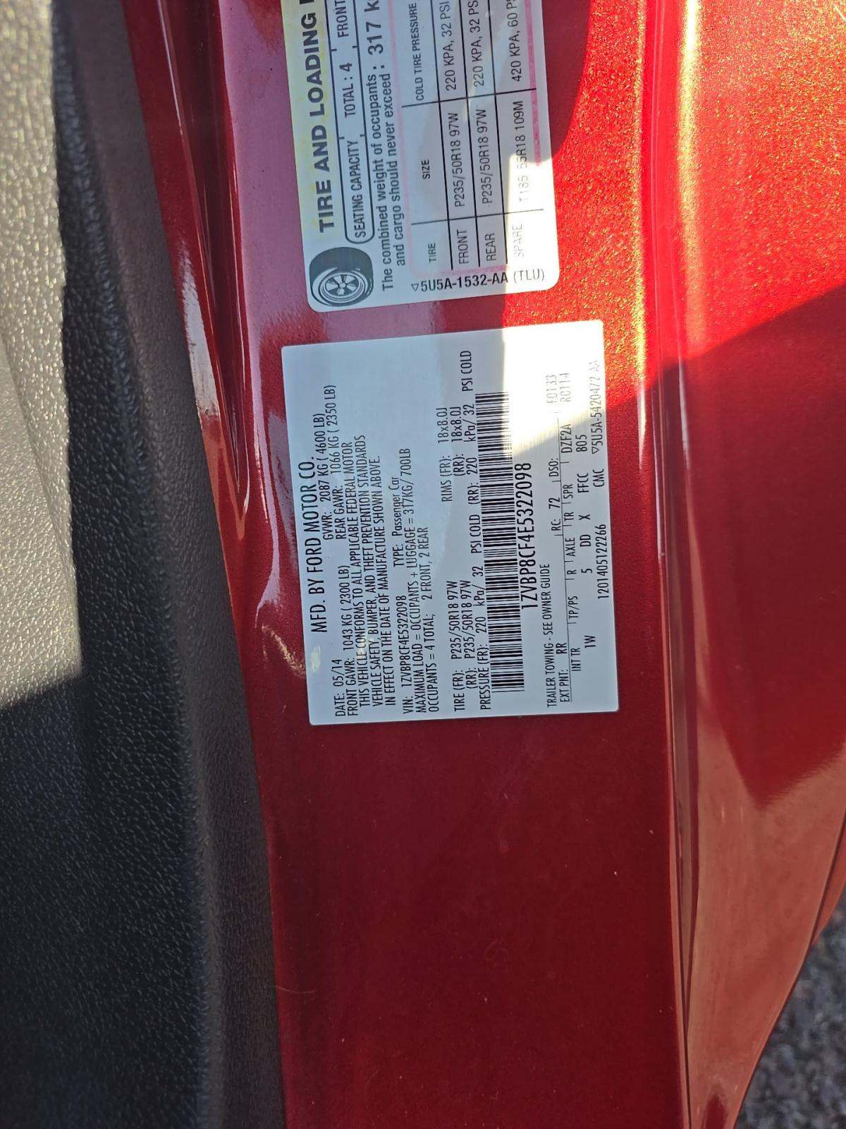 2014 Ford Mustang GT RWD