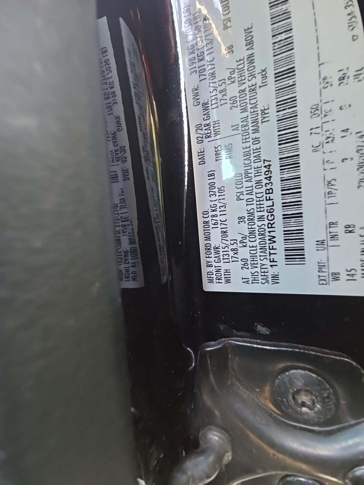 2020 Ford F-150 Raptor AWD