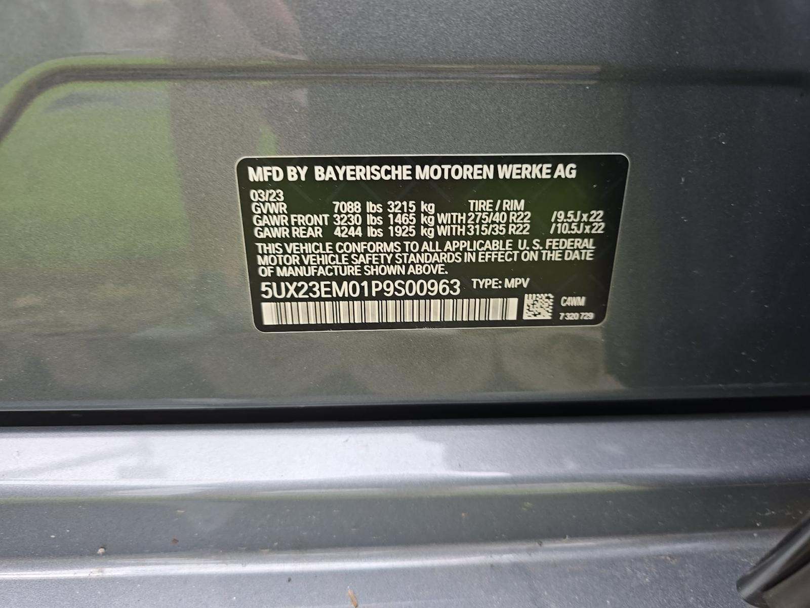 2023 BMW X7 xDrive40i AWD