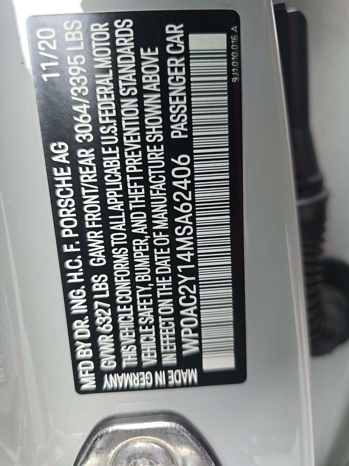 2021 Porsche Taycan Turbo S AWD