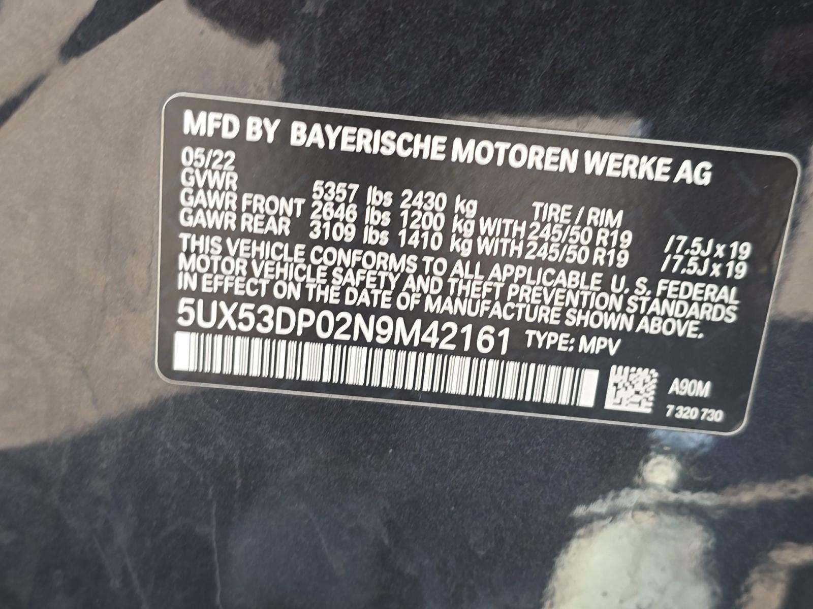 2022 BMW X3 xDrive30i AWD